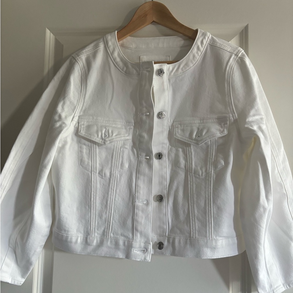 Women's White Denim Jacket